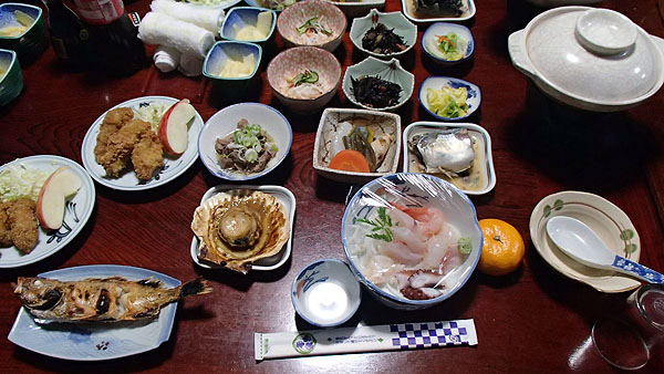 千寿荘の２日目の夕食